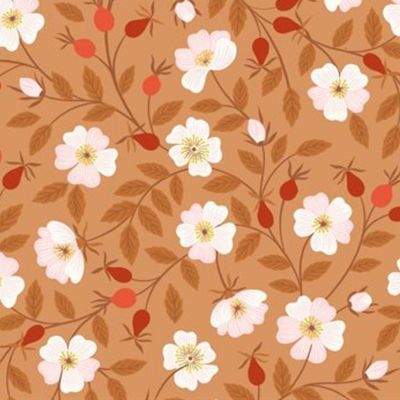 Evergreen by Lewis & Irene - Dog Rose on Rust